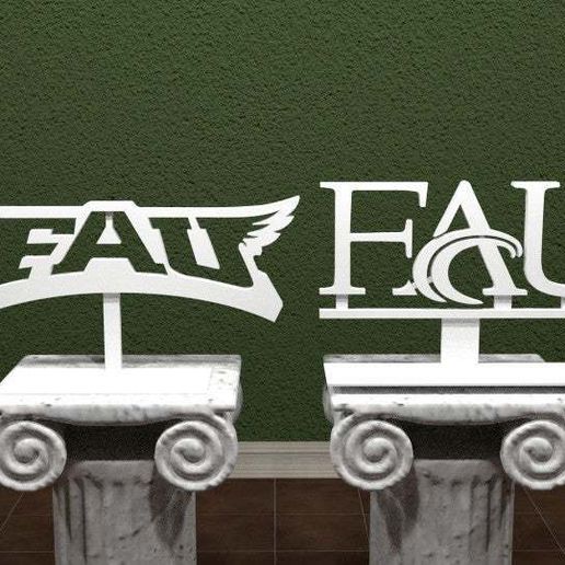Florida Atlantic University Logo 3D model