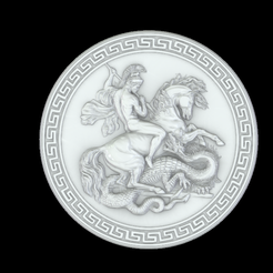 Screenshot-2023-10-03-221834.png Archivo STL ST George medallion・Plan de impresora 3D para descargar