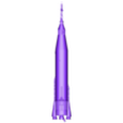 mercury atlas rocket model.STL Mercury Atlas LV-3B Printable Rocket Model