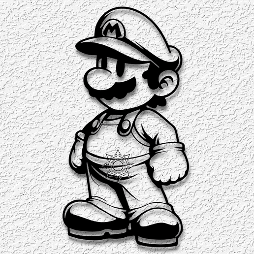 🗺️ super mario world wall art nintendo fanart decor retro・ STL