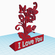 i-love-you-rose-and-butterfly-stand-1.png Roses and butterfly decoration, I love you message and support for ring, engagement gift, proposal, wedding, Valentine's Day gift, anniversary gift, ring holder