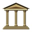 Fluted-Double-sided-ornament-book-ends-Greek-key-pillar-Greek-Parthenon-relief-01.jpg Vintage pattern fluted pillars ornament Parthenon relief decor 3D print model