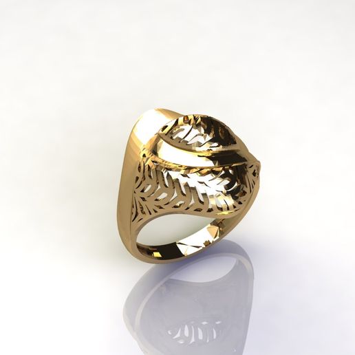 WOMEN PLAIN RING GROUP FTS READY STL 3D PRINT MODEL 3D model