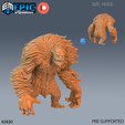 2431-Yeti-Abomination-Huge.png Yeti Abomination Set ‧ DnD Miniature ‧ Tabletop Miniatures ‧ Gaming Monster ‧ 3D Model ‧ RPG ‧ DnDminis ‧ STL FILE