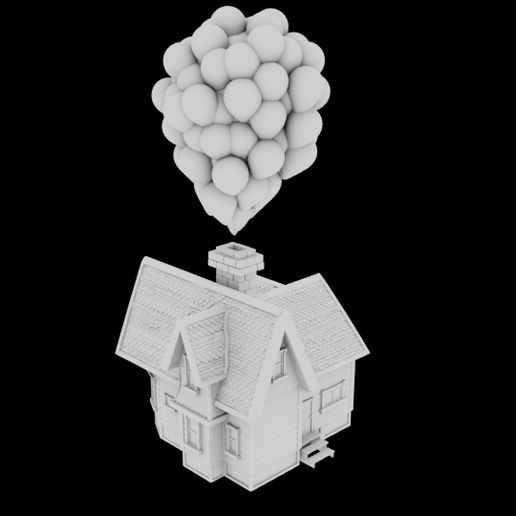 uphouseB.jpg Download OBJ file Up House • 3D printable template, Pukwudgie
