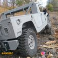 2drPickup2a.jpg 3D PRINTED RC CAR HUMMER H1 2 DOOR PICKUP BODY BY AN3DRC