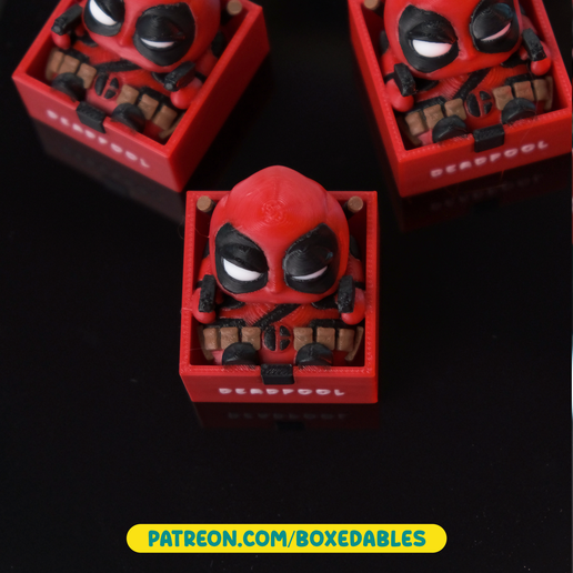 🎨 Deadpool - Boxedables [Fan Art]・ STL File for 3D printing・Cults