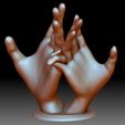3.jpg Hands couple love sign 3D printable model