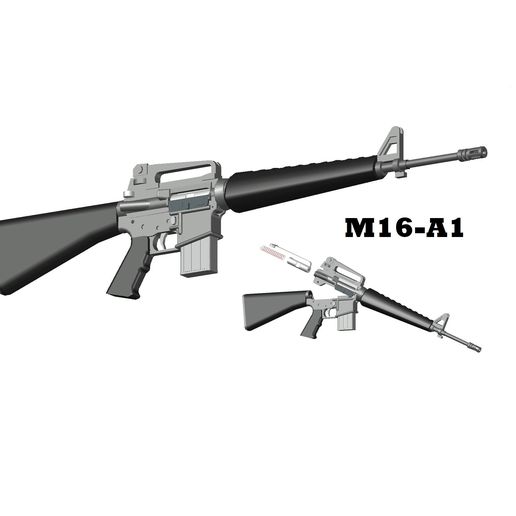 🎲 M16 A1 Assault Rifle・ STL File for 3D printing・Cults