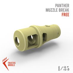 8.jpg Archivo STL gratis IMPRESIÓN 3D DE LA BOCA DEL TANQUE PANTERA・Modelo imprimible en 3D para descargar