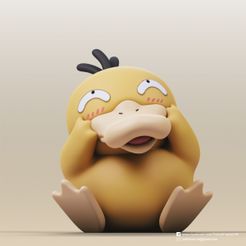 Psyduck_2.jpg Бесплатный STL файл Psyduck(Pokemon)・Идея 3D-печати для скачивания