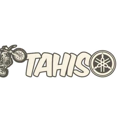 First name LED TO ASSEMBLE Tahis Moto - 3D model önizlemesi