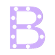 Trgerplatte.stl Illuminated Letter B, illuminated letter B