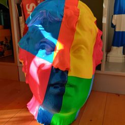 head5.jpg Download STL file Full womans head - sculpture. POP ART • 3D printing design, Lafe