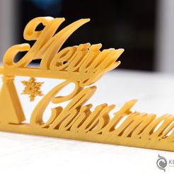Merry_Christmas_001.jpg Free STL file Merry Chrismas・3D printable model to download