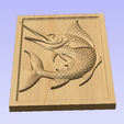 Screenshot-2025-04-23-001329.png Swordfish 3D Model for CNC – Dynamic Ocean Relief STL