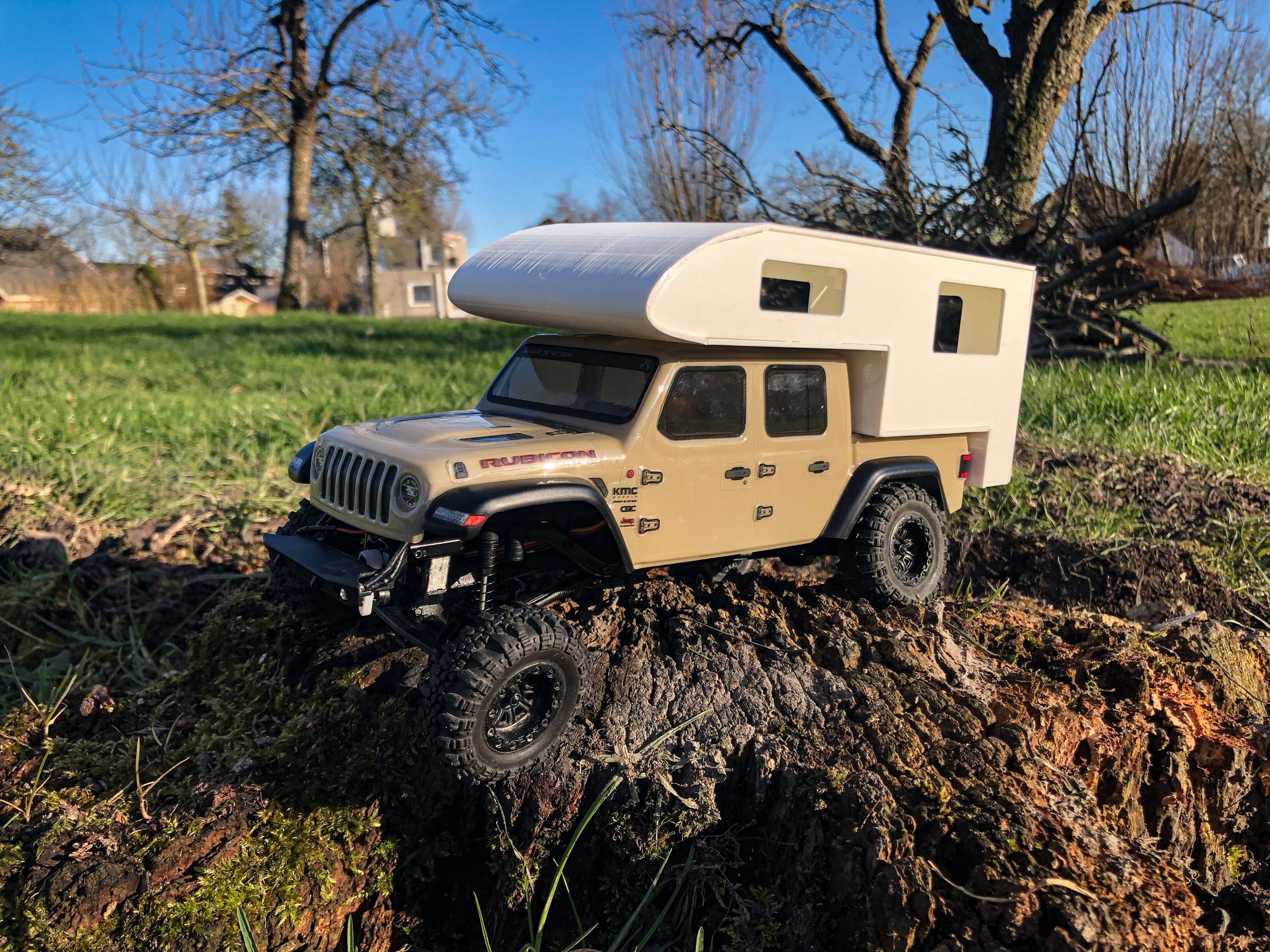 Download STL file Scx24 gladiator camper shell • 3D printable design