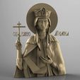 Sv_Elena.jpg Religious icon cnc art 3D model elena