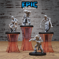 3287-3290.png 3D file Undead Pirate Crew Set B ‧ DnD Miniature ‧ Tabletop Miniatures ‧ Gaming Monster ‧ 3D Model ‧ RPG ‧ DnDminis ‧ STL FILE・3D printer design to download