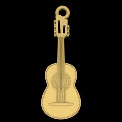 1.1.jpg Guitar pendant music jewelry 3D print model