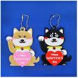 2018dog-0214-06.jpg HAPPY Valentine's Day & CHINESE NEW YEAR-YEAR OF The Dog Keychain