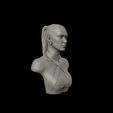 28.jpg Bella Hadid portrait sculpture 3D print model