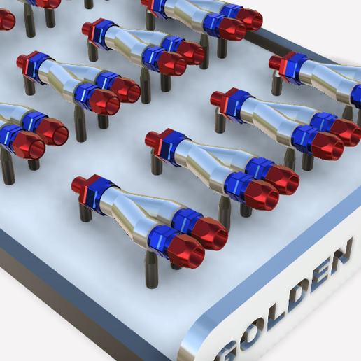 Y BLOCK FITTING HOSE 1,0mm Diam - 1/24 25 scale - NASCAR base