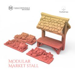 1000X1000-Gracewindale-market-stall.jpg STL file Modular Market Stall・Model to download and 3D print