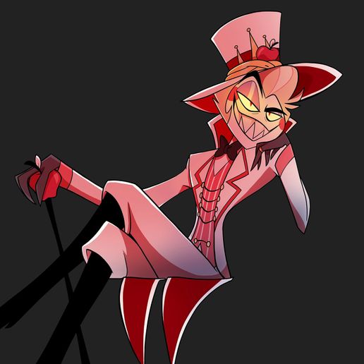 🏨 Hazbin hotel Lucifer Apple TV series, cartoon, props