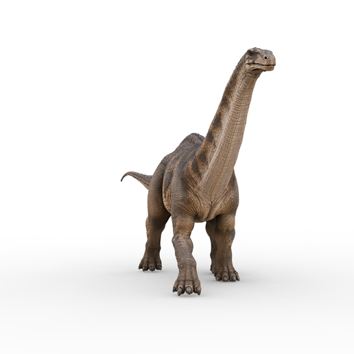 Argentinosaurus huinculensis Walking Pose – Realistic Giant Cretaceous Titanosaur 3D Model