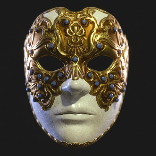 👀 Eyes Wide Shut Inspired Venetian Mask - Secret Society Disguise