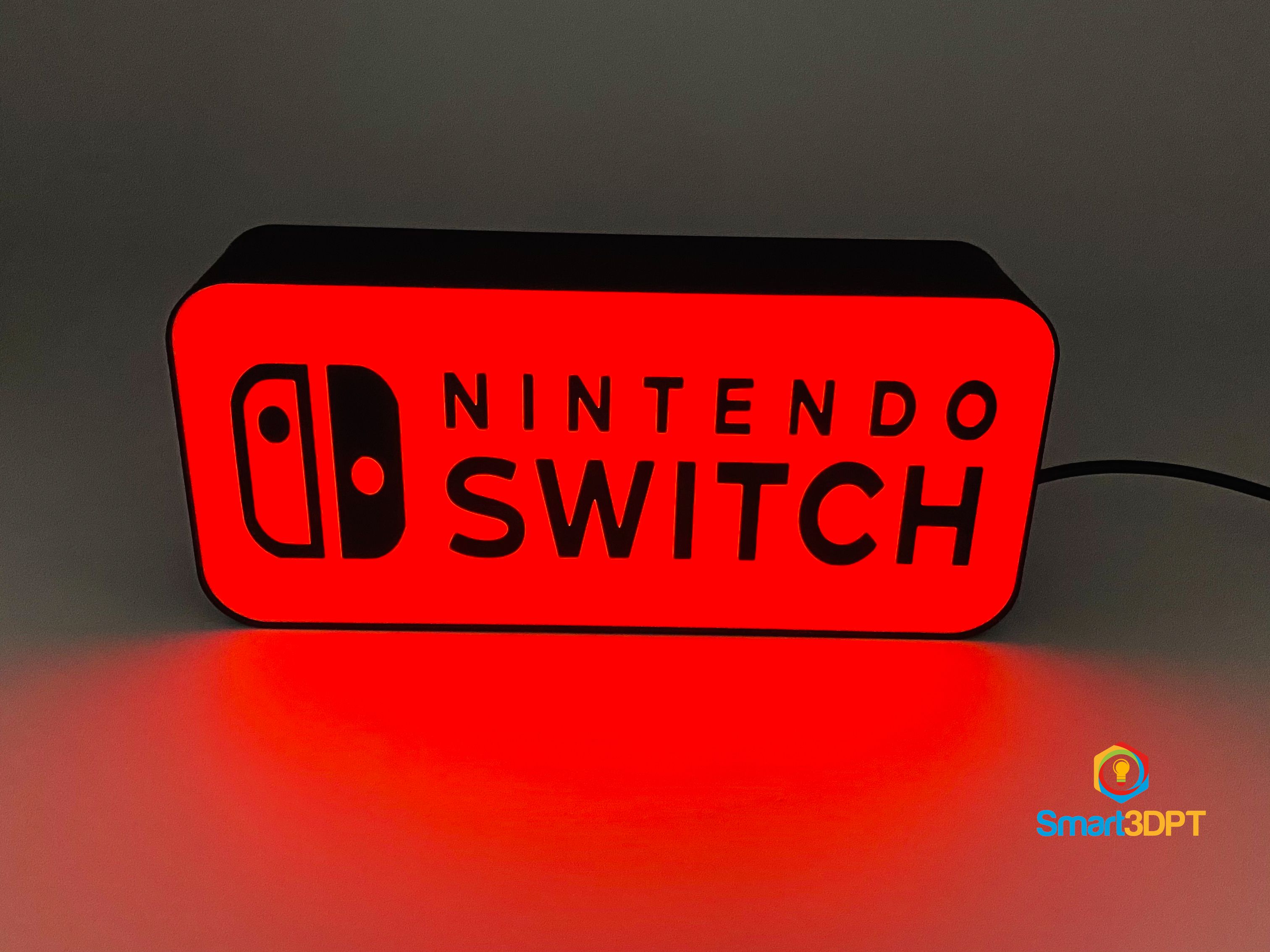 Download Stl File Nintendo Switch Logo Box Lamp 3d Printer Design Cults