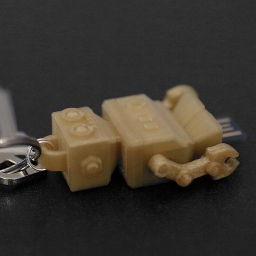 5.png Download free STL file USB Charger Charm Robot • 3D printable design, Adafruit