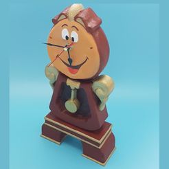 cult.jpg STL file Cogsworth Clock Holder・3D print design to download