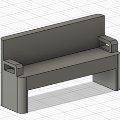 1_64-Banc-de-parc.png 1_64 Banc de parc Style A / Style A park bench diecast
