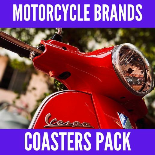 Motorcycles Brands - Coasters Pack