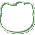 Contorno.png Kitty cara 80mm cookie cutter