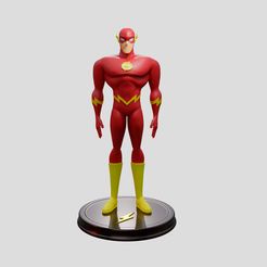 Flas11h1.jpg Fichier STL The Flash Justice League Animated Series・Modèle à imprimer en 3D à télécharger