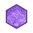 35x30mm hex base stoney barren 10.stl 10x 35x30mm hex base with stoney barren v2 (battletech etc.)