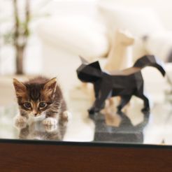 Dudecor-Gatinho-Lina-01.jpg STL file Little Cat Geometric・3D printing model to download