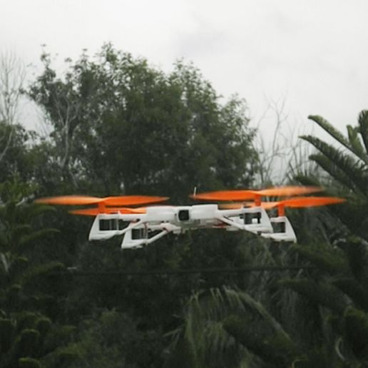 XL-RCM 8.0 XYPHER: Mini foldable FPV quad H frame for V929/HK Q-Bot 3D model