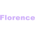 Florence_name.stl Wall silhouette - City skyline Set