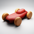 1.png Modèle 3D de voiture miniature en bois - Design classique et lisse Modèle à imprimer en 3D