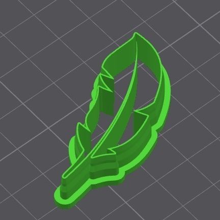 Pluma2.jpg Pack Cutter polymer clay / cookies shape Feather