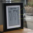 1.png e-Ink Frame Insert suitable for Ikea Ribba 5″x7″ picture frame