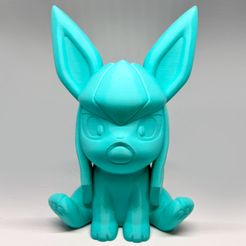 Glaceon07.jpg STL file POKEMON - GLACEON (EASY PRINT NO SUPPORT)・3D printing model to download, scrazyone