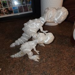 Niedlicher Flexi Print-in-Place T-Rex Dinosaurier