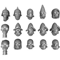 Front-insta.jpg 3D file Grimdark Science Fiction Helmets・3D printing idea to download, Grim-Works