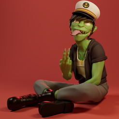 Front.png STL file Gorillaz - Murdoc・3D printer model to download