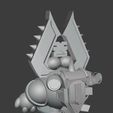 Kirby Warhammer Back.JPG Kirby as Chaos Space Marine